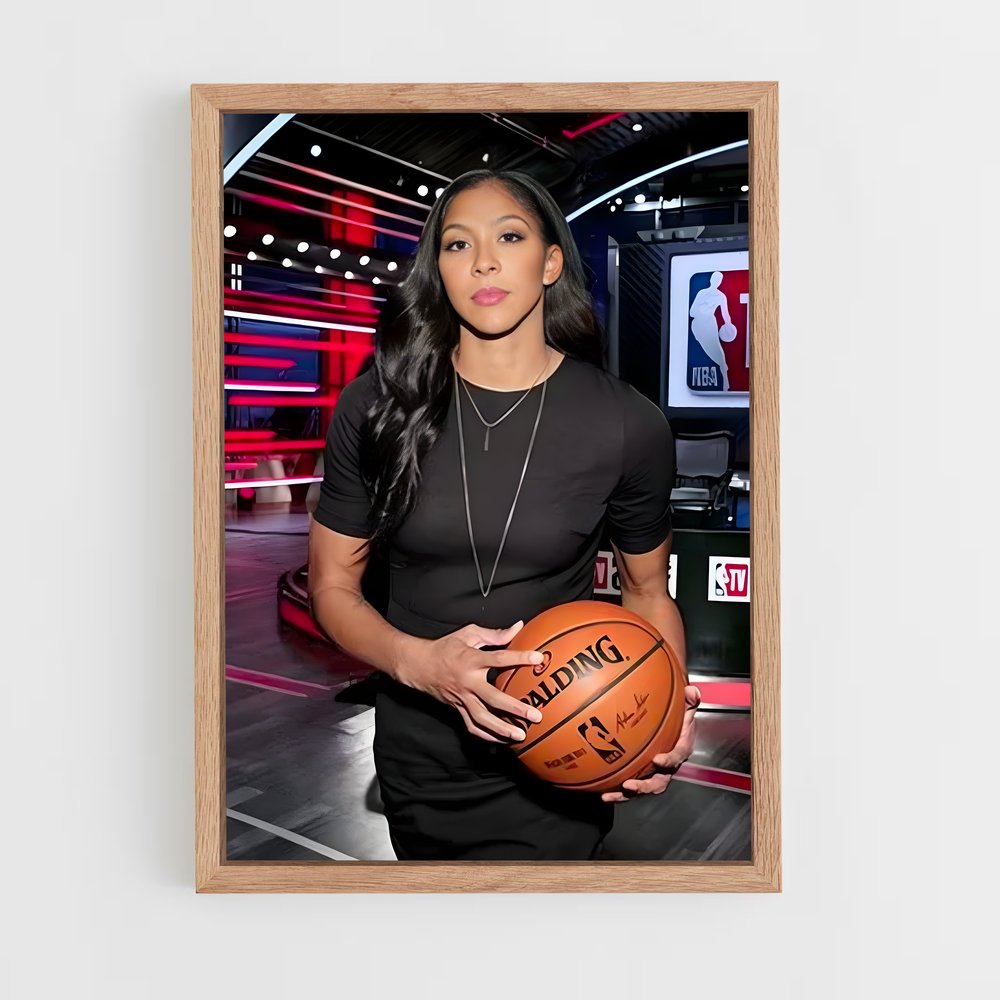 Poster Candace en Action – affiche Basketball (vue 4)